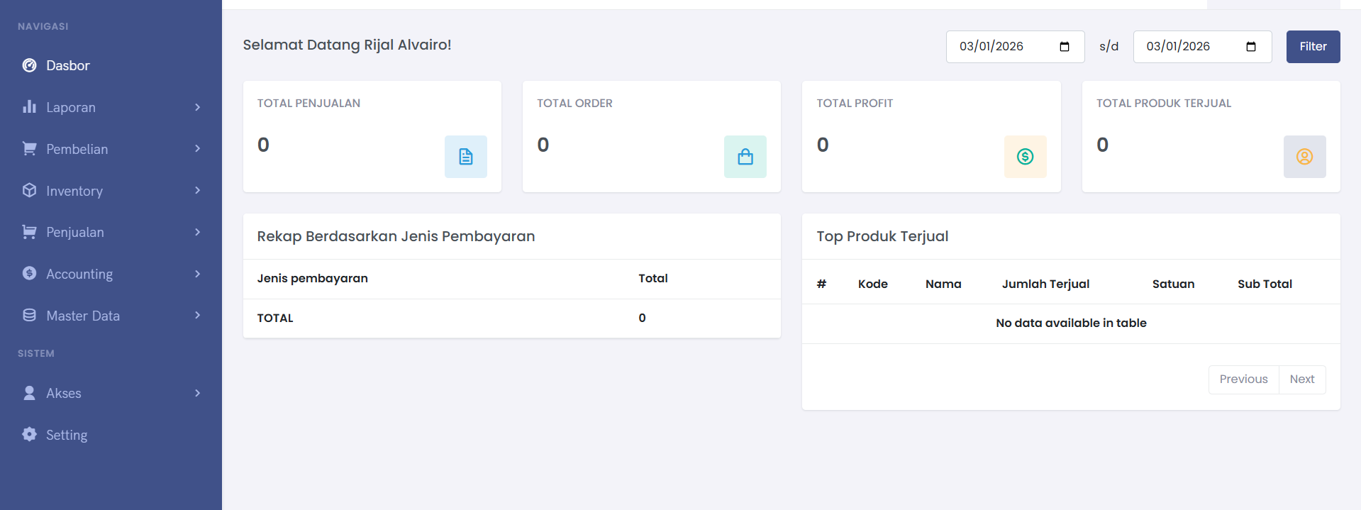 POS, WMS & Accounting APIs